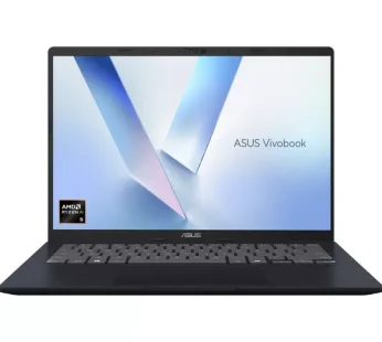 [Copilot+ PC] ASUS VivoBook 14 M1407KA (AMD Ryzen AI 5 340 Processor | 16GB DDR5 RAM | 512GB SSD | AMD Radeon Graphics | 14″ WUXGA (1920 x 1200) 60Hz IPS Display | Backlit Keyboard | 2-Year International & 1-Year ASUS Perfect Warranty | Backpack & Mouse)