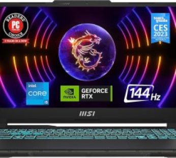 MSI Cyborg 15 A12UCX (12th Gen i5-12450H Processor | 16GB DDR5 RAM | 512GB SSD | NVIDIA GeForce RTX 2050 4GB Graphics Card | 15.6-inch FHD IPS 144Hz Display | 2 Year Warranty)