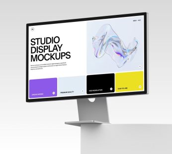 Apple Studio Display (27″ 5K (5120 x 2880) Retina Display | 3 x USB-C, 1 x Thunderbolt 3/w 96W PD | Tilt Adjustable | Standard Glass | 1 Year Apple International Warranty )