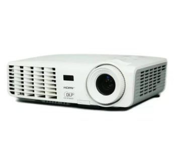 Vivitek DH385ST short-throw DLP projector with Full HD 1080p resolution, 4000 ANSI lumens brightness, 30,000:1 contrast ratio, HDMI connectivity, long lamp life, and compact design