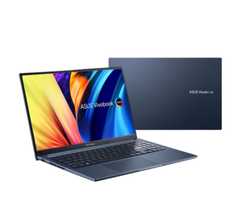ASUS Vivobook 15X OLED X1503ZA – i3 1220P | 12th Gen | 8 GB RAM | 256 GB SSD | 15.6″ OLED | Fingerprint | Windows 11 | Quiet Blue | Backlit KB | Backpack | Mouse | 2 Year Int’l Warranty | 1 year Perfect Warranty