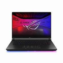 ASUS ROG Strix Scar 16 (2025) –gaming laptop Intel® Core™ Ultra 9 275HX, NVIDIA RTX 5080, 16″ 2.5K Mini‑LED 240 Hz display, up to 64 GB DDR5 RAM, 2 TB SSD, advanced cooling, Wi‑Fi 7, and per‑key RGB keyboard.