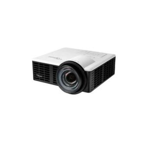Vivitek DH385ST short-throw DLP projector with Full HD 1080p resolution, 4000 ANSI lumens brightness, 30,000:1 contrast ratio, HDMI connectivity, long lamp life, and compact design