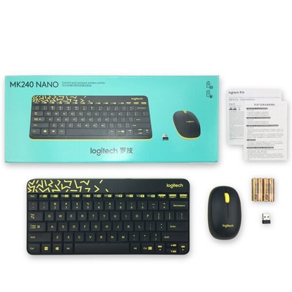Logitech Desktop Nano Wireless Combo MK240 Black