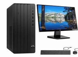 HP 290 G4 Desktop PC (12th Gen, 8GB RAM, 256GB SSD) with 19.5" Monitor