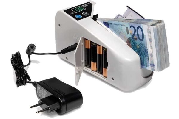 Safescan 2000 Portable Banknote Counter | Compact Money Counting Machine | Battery Operated